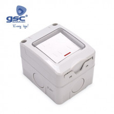 Mecanismo superficie estanco Serie GSC Pulsadores LED luminoso 10A IP55 C10/100