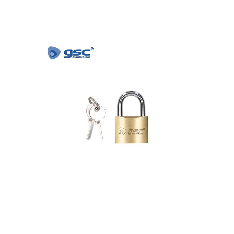 Candado arco corto de acero 20mm GSC C12/288