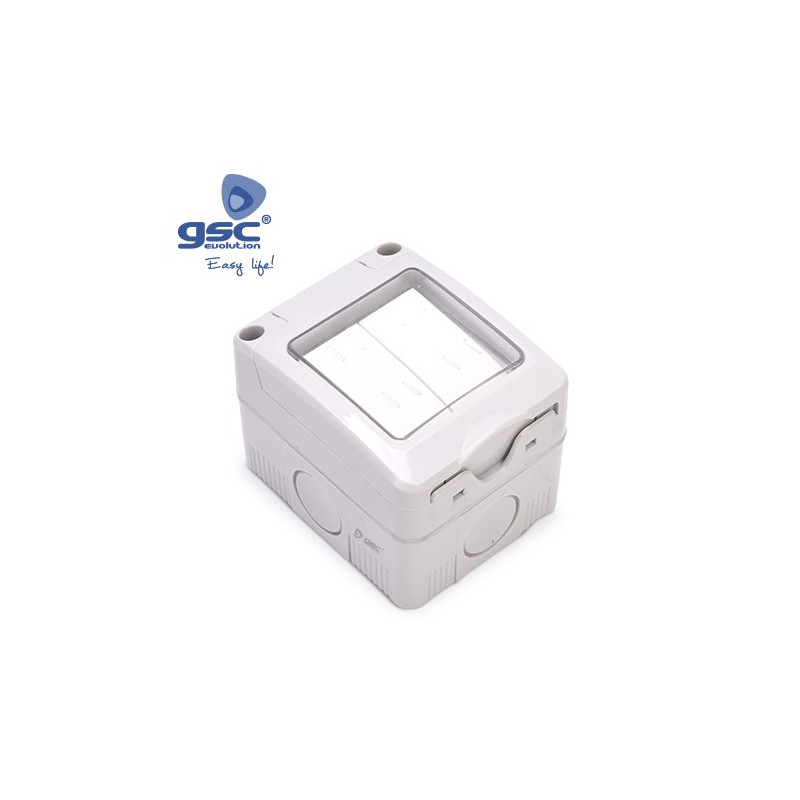 Mecanismo superficie estanco Serie GSC Doble conmutador 10A 220V IP55 GSC C10/100