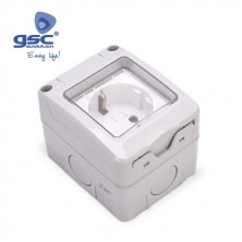 Mecanismo superficie estanco Serie GSC Base simple IP55 GSC C10/100