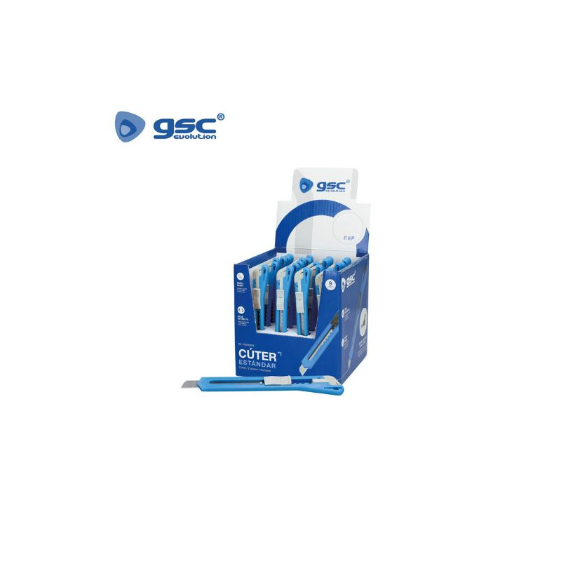 Cúter estándar para manualidades (Expositor de 24 unidades) Precio unitario GSC C24/384