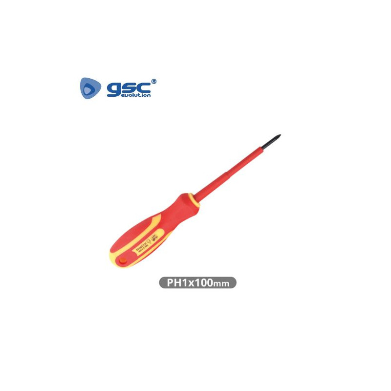 Destornillador Philips Aislado PH1x100mm GSC C12/72