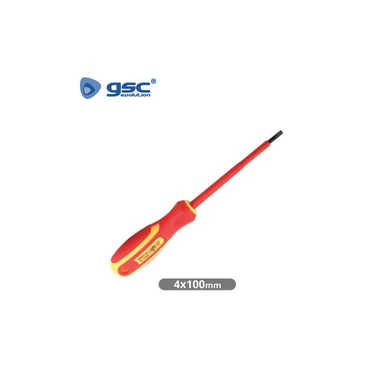 Destornillador plano Aislados 4x100mm GSC C12/72