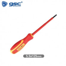 Destornillador plano Aislado 5,5x125mm GSC C12/72