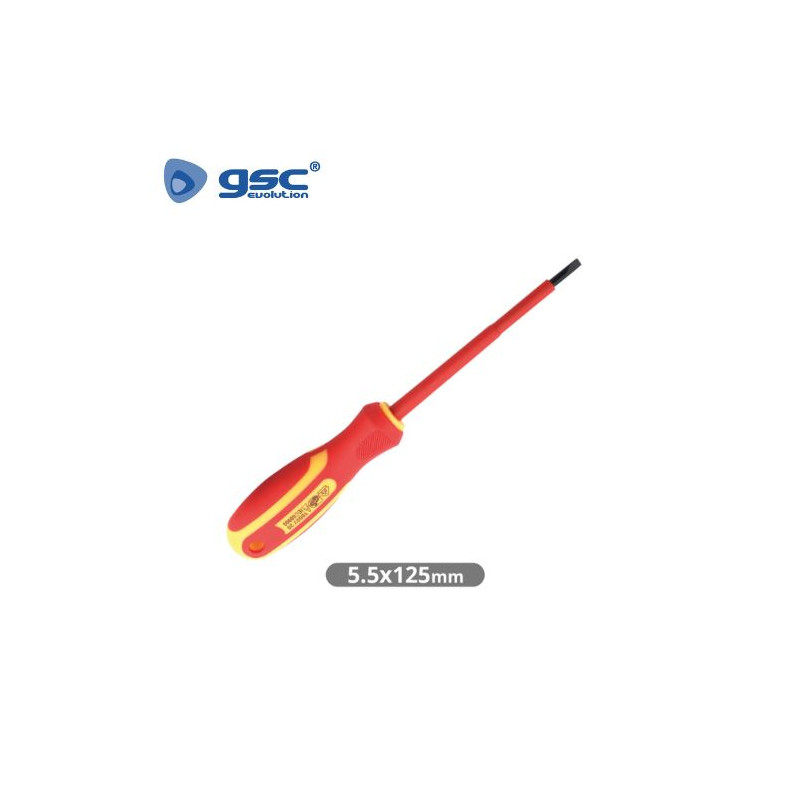Destornillador plano Aislado 5,5x125mm GSC C12/72
