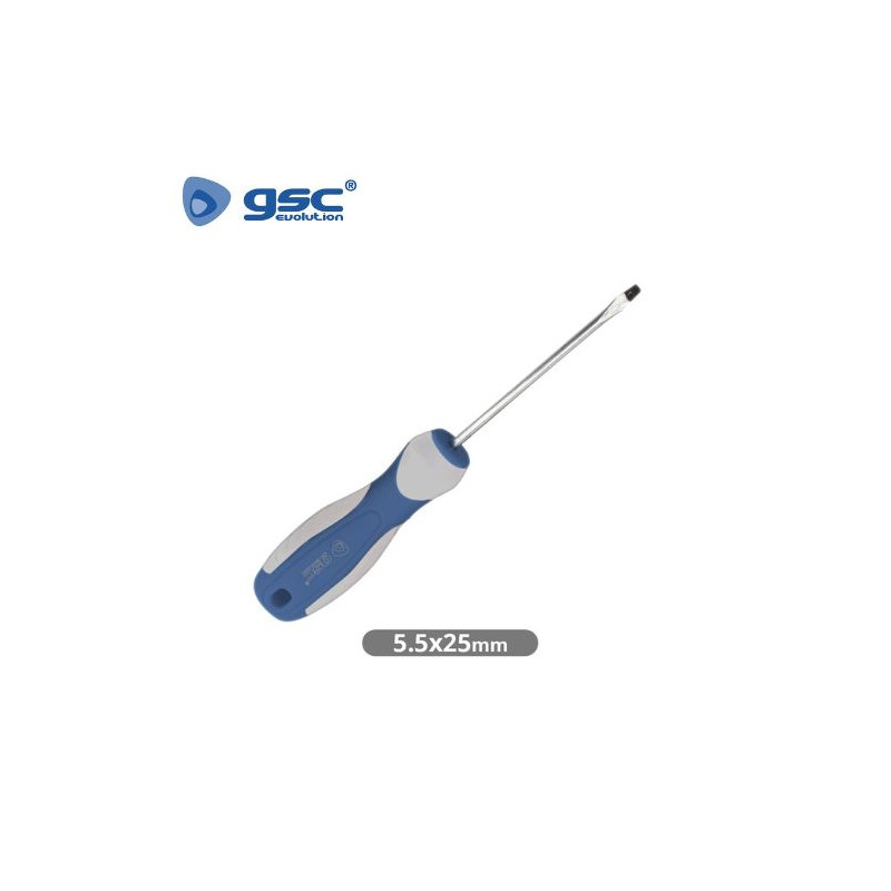 Destornillador plano corto 5,5x25mm GSC C12/240