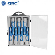Juego de 7 Destornilladores de alta precisión - 4 planos y 3 Philips GSC C10/60