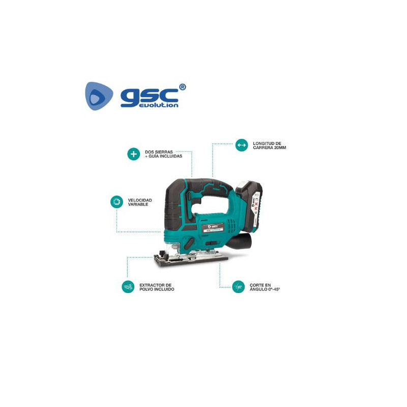 Sierra caladora inalámbrica 20V GSC C1/4
