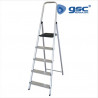 Escalera aluminio 5 peldaños Máx. 150kg GSC C1/3