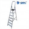 Escalera aluminio 7 peldaños Máx. 150kg GSC C1/3
