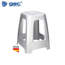 Taburete de plástico 460mm Máx. 200kg Gris GSC C1/1