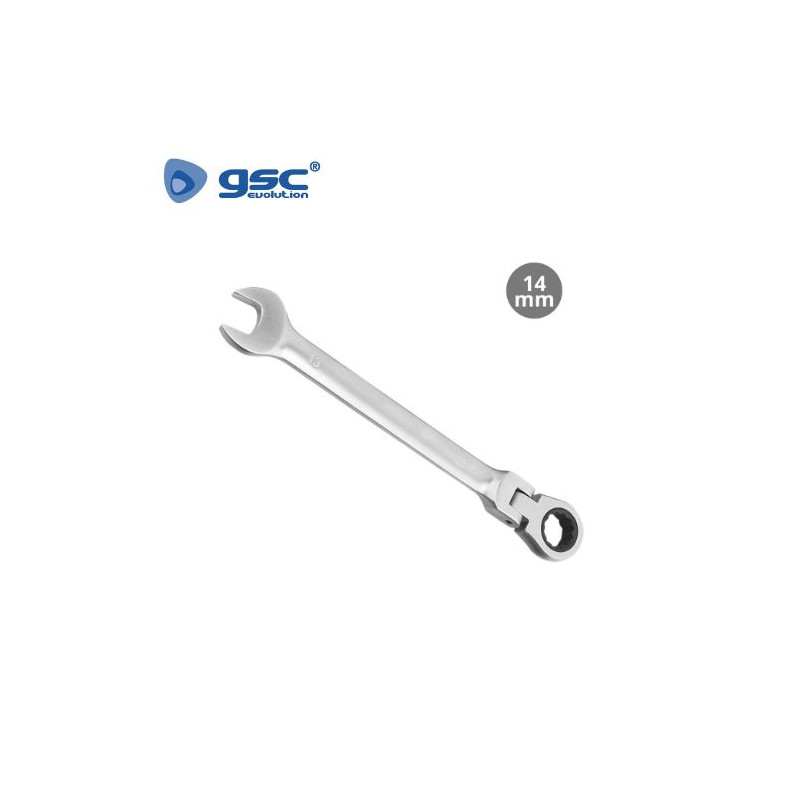 Llave combinada con crique articulado CR-V 14mm GSC C10/100