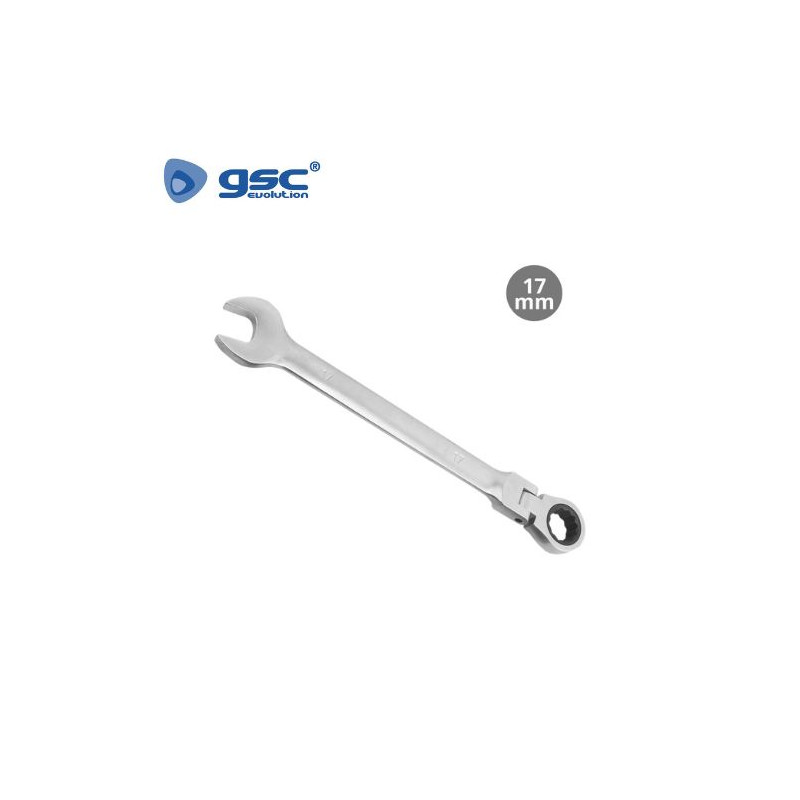 Llave combinada con crique articulado CR-V 17mm GSC C10/50