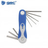 Llaves allen de 1,5 a 8mm Pack 8 uds GSC C10/40