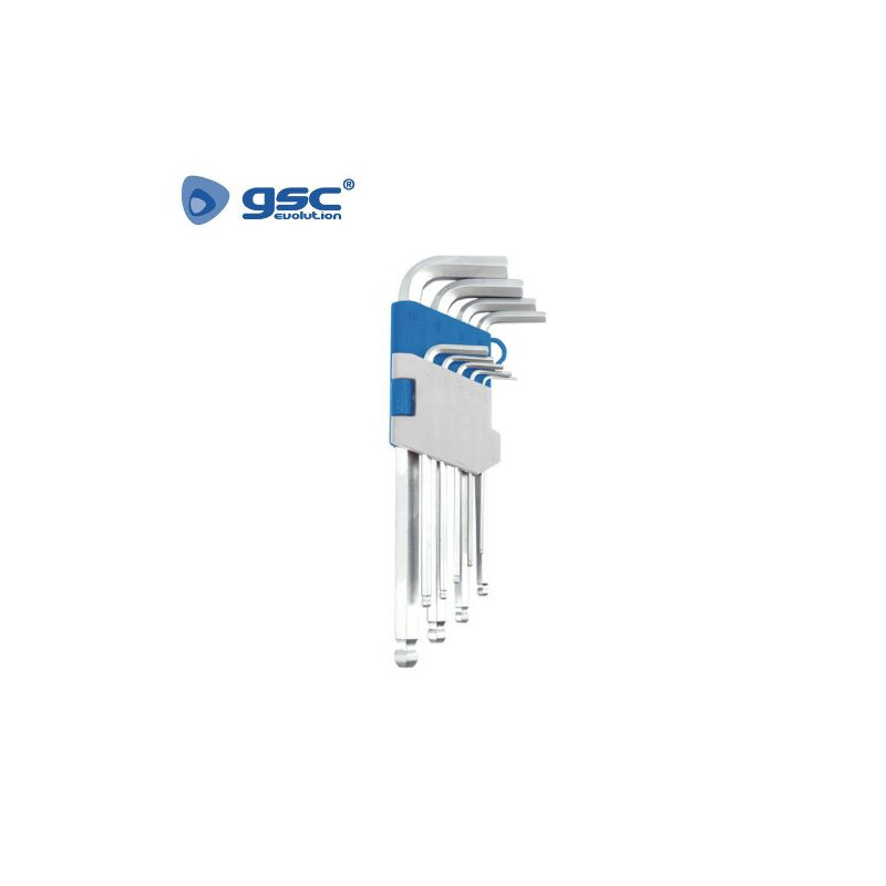 Llaves allen de 1,5 a 10mm Pack 9 uds GSC C10/40