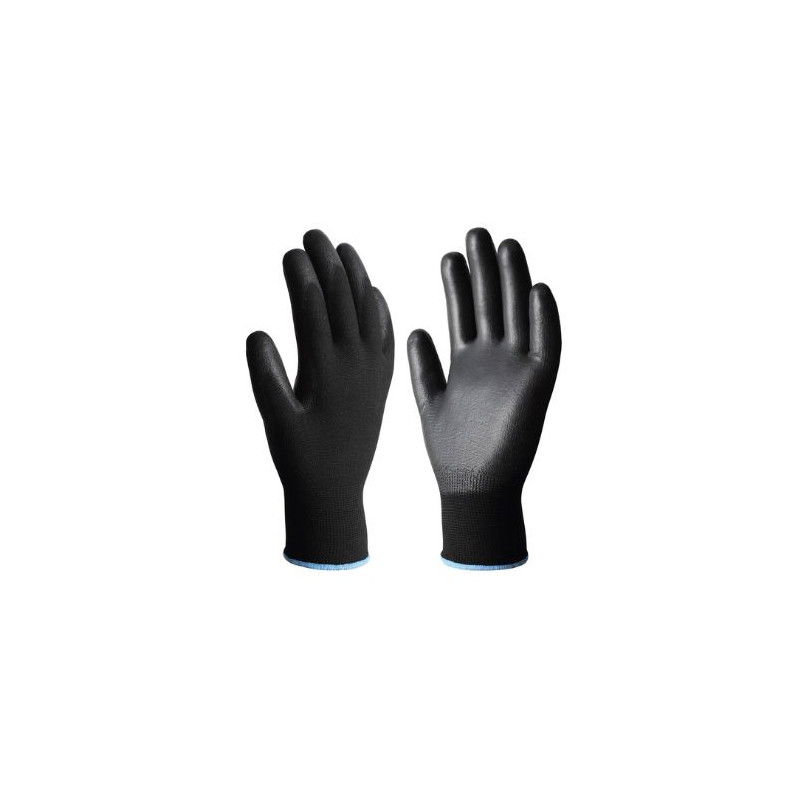 Guantes POLIÉSTER y POLIURETANO Negro Talla 6 HANTUMS C1/20