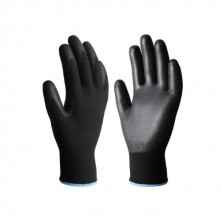 Guantes POLIÉSTER y POLIURETANO Negro Talla 7 HANTUMS C1/20