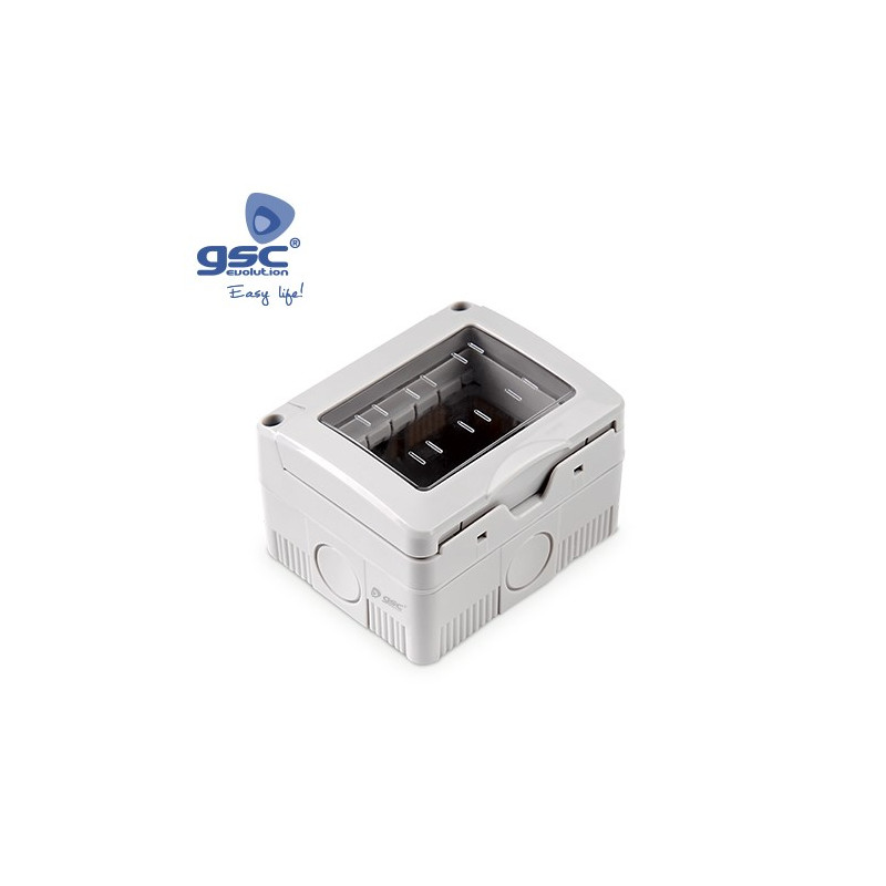 Caja superficie estanco Serie estrecha 3 modulos con tapa IP55 ÚLTIMAS UNIDADES
