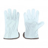 Guantes PIEL Flor vacuno Blanco Talla 7 HANTUMS C10/100