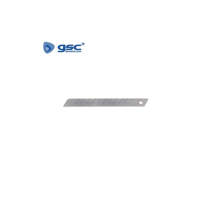 Recambio 10 cuchillas para Cúter 9mm ref. 502030009 GSC C20/600