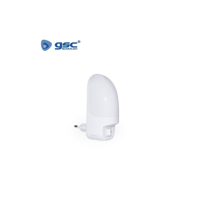 Luz de noche LED con Interruptor 0.7w 220V GSC C10/100