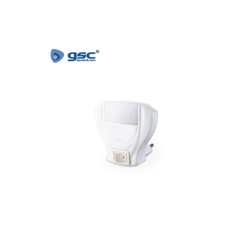 Luz de noche angulo recto con Interruptor 1w 220V GSC C10/100