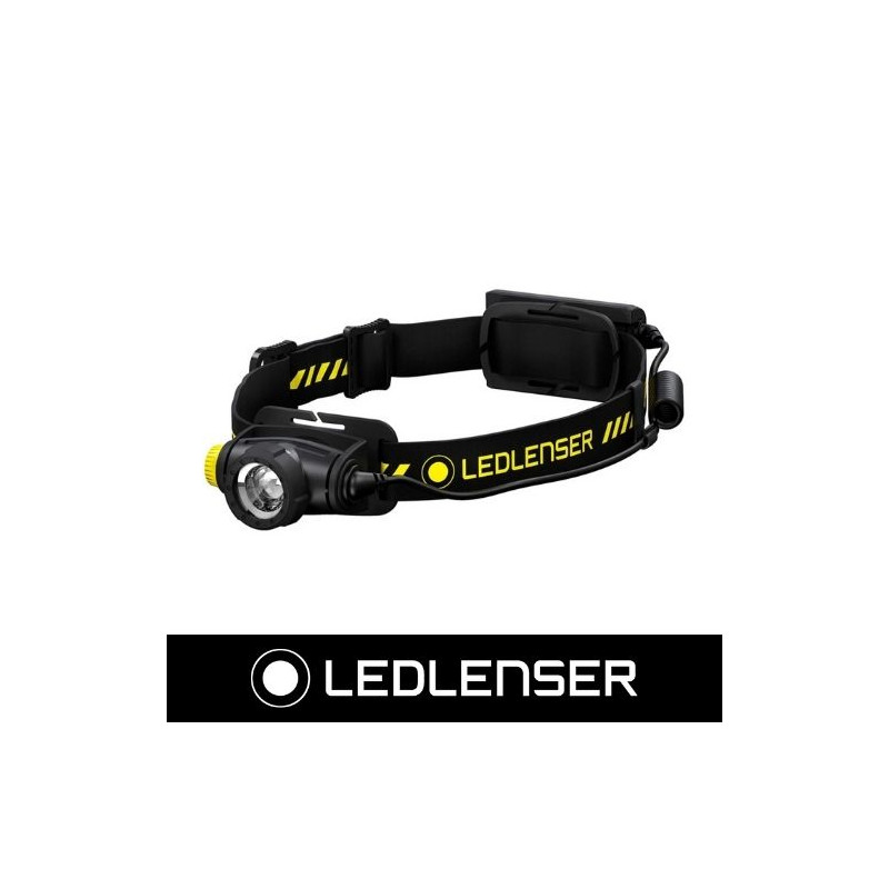 Linterna Frontal H5R WORK RECARGABLE 1x Li-ion 3,7V 500Lm + Accesorio LEDLENSER
