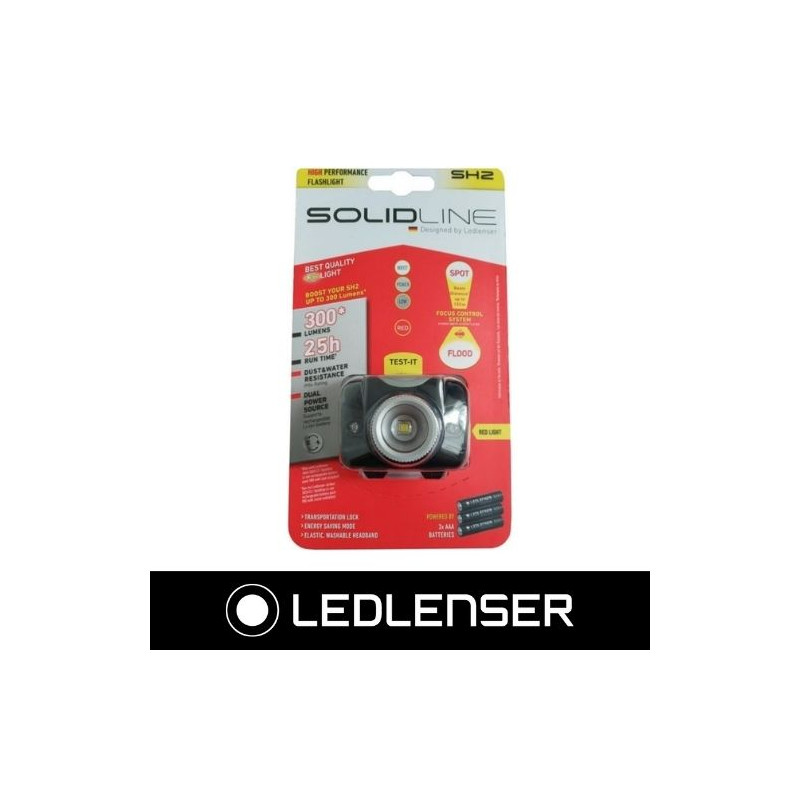 Linterna Frontal SH2 200Lm SolidLine LEDLENSER