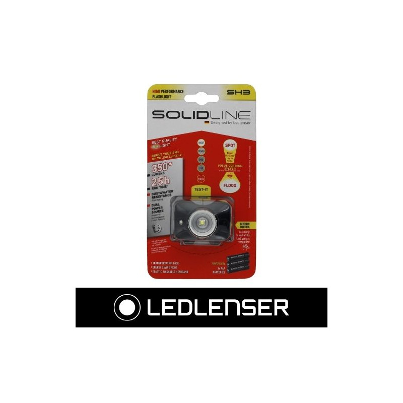 Linterna Frontal SH3 300Lm SolidLine LEDLENSER