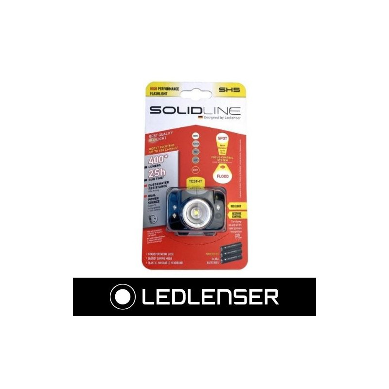Linterna Frontal SH5 350Lm SolidLine LEDLENSER