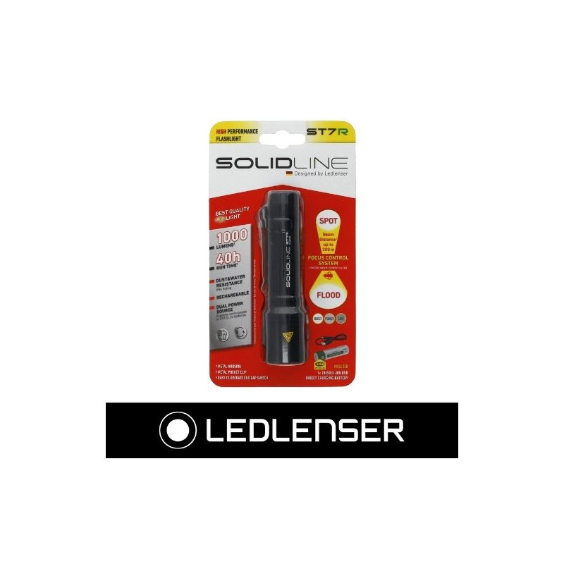 Linterna ST7R 1000Lm RECARGABLE SolidLine LEDLENSER