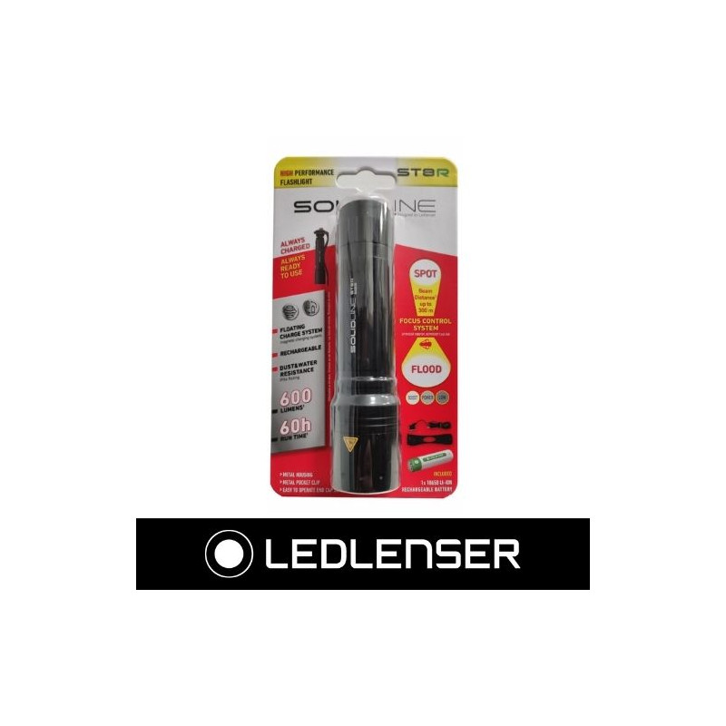Linterna ST8R 600Lm RECARGABLE SolidLine LEDLENSER