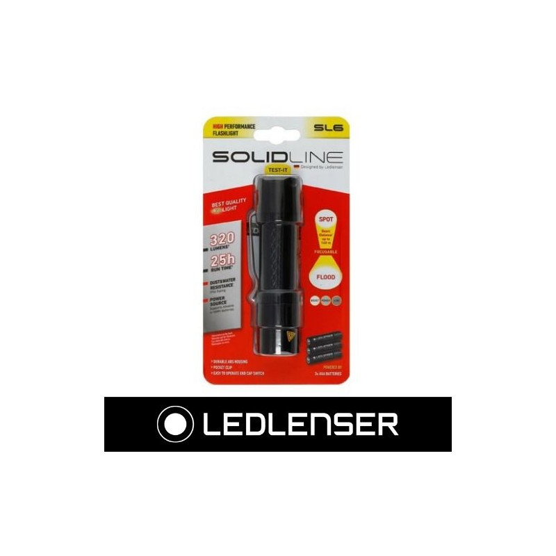 Linterna SL6 320Lm Policarbonato SolidLine LEDLENSER
