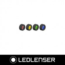 Set 4 filtros colores Rojo, Amarillo, Verde y Azul para linternas tácticas TAC6R y TAC7R LEDLENSER