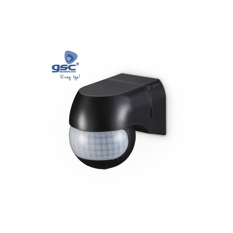 Detector movimiento Superfiicie Regulable pared Negro 55 x 80 x 68 mm 220V IP44 GSC C1/50