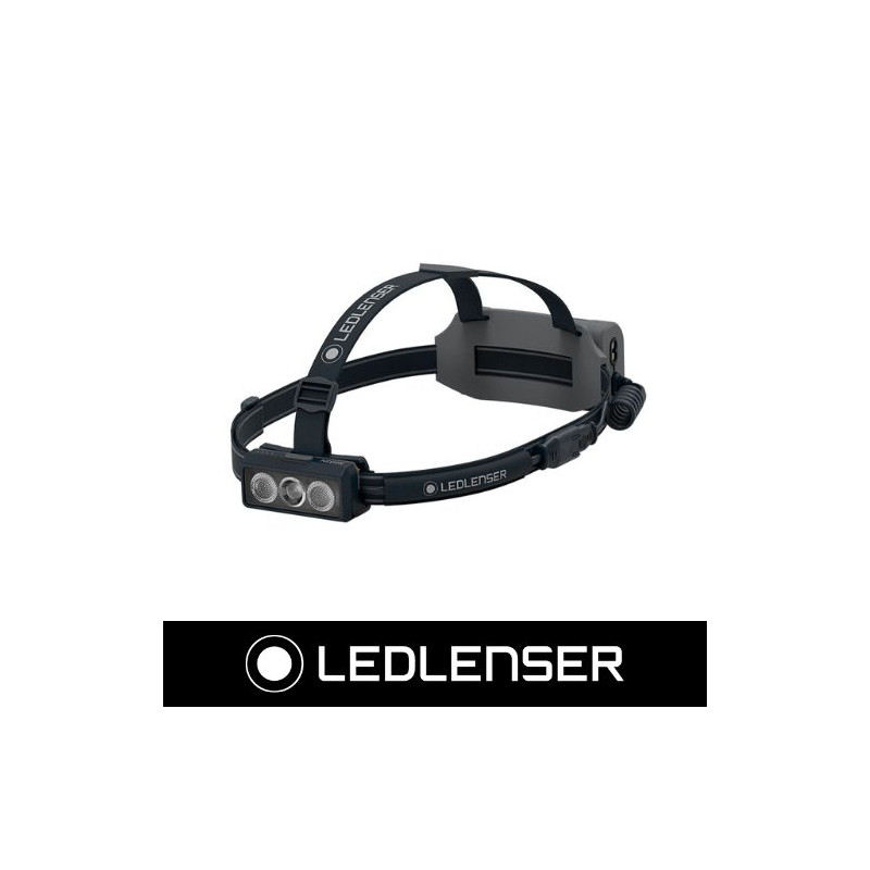 Linterna Frontal NEO9R Negro y Gris 1200Lm RECARGABLE LEDLENSER