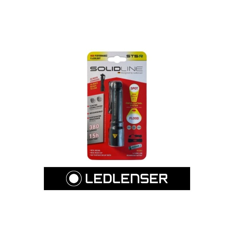 Linterna ST5R 380Lm RECARGABLE SolidLine LEDLENSER