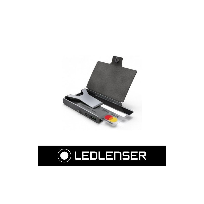 Cartera Flexible Wallet con linterna + protector de tarjetas 150 lm  GRIS Li-ion Batterypack 3,7 V L
