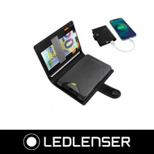 Cartera Lite Wallet Plus con linterna + protector de tarjetas + carga inalámbrica 150 lm  NEGRA Li-i