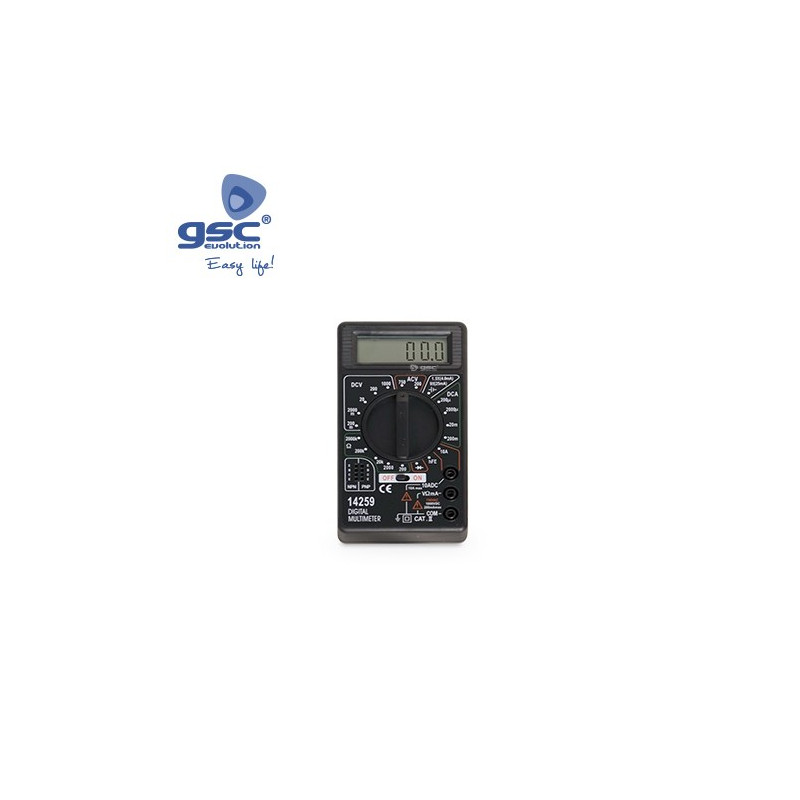 Multímetro Digital con puntas y cable Blister GSC C1/60