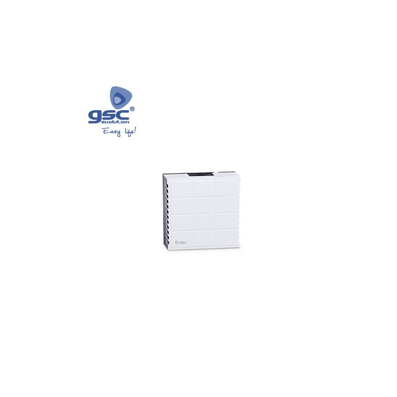 Timbre Ding-Dong Cuadrado 80dB 220V Fusible protección 116x116x48mm GSC C6/48