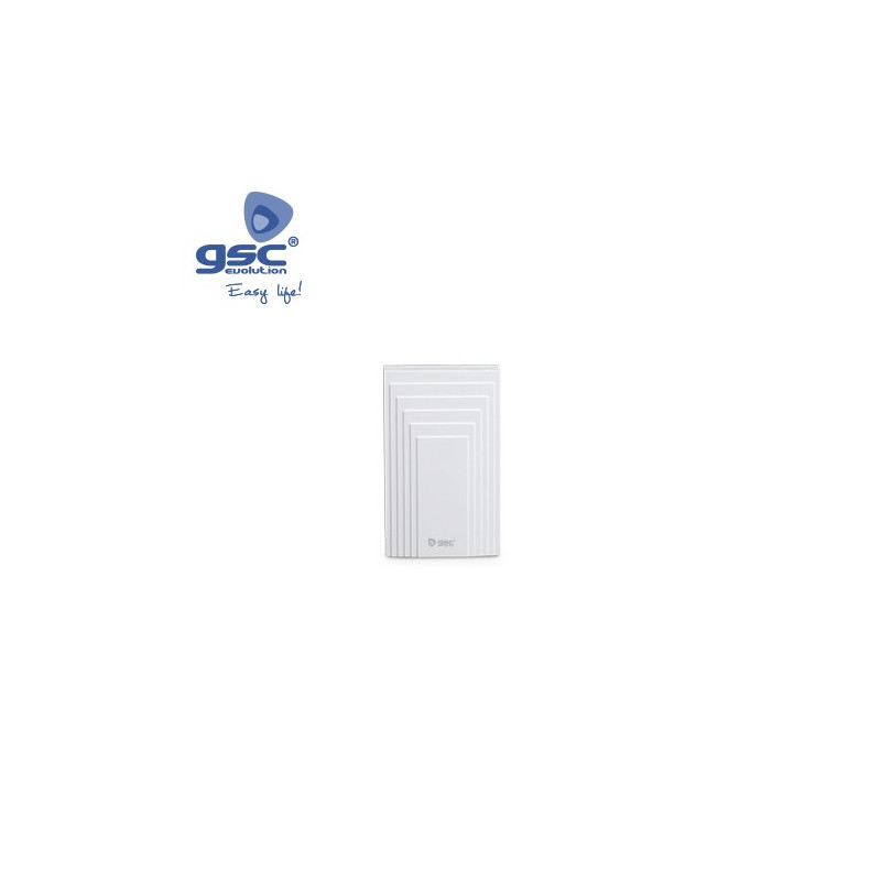 Timbre Ding-Dong Rectangular 80dB 220V Fusible protección 170x105x49mm GSC C12/24