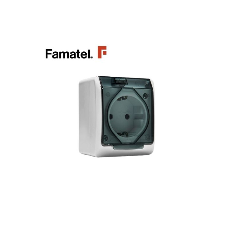 Mecanismo superficie Serie POOL estanco Base estanco IP54 FAMATEL / 12