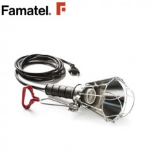 Lampara portatil goma 100w 5 m. con pinza FAMATEL | 10