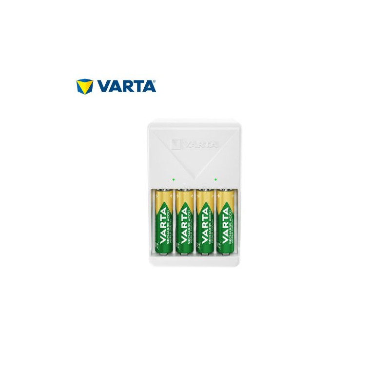 Cargador Plug Charger RECARGABLE LED AA/AAA VARTA