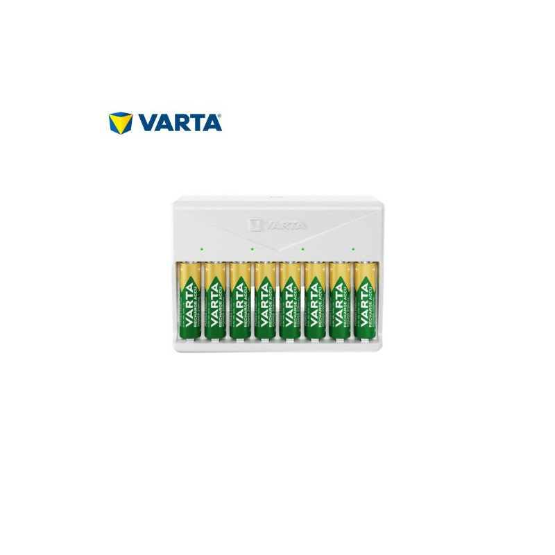 Cargador Multicharger pilas recargables AA/AAA Hasta 8 pilas VARTA