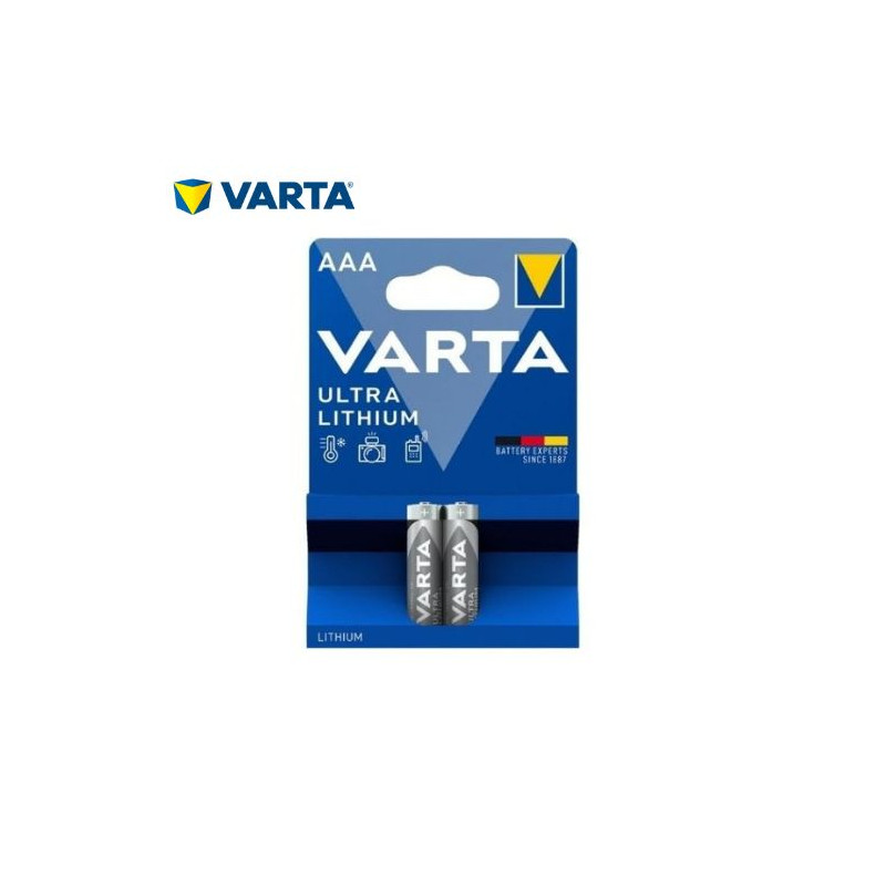 Pila Litio AAA 1,5v Profesional Blister 2 pilas VARTA