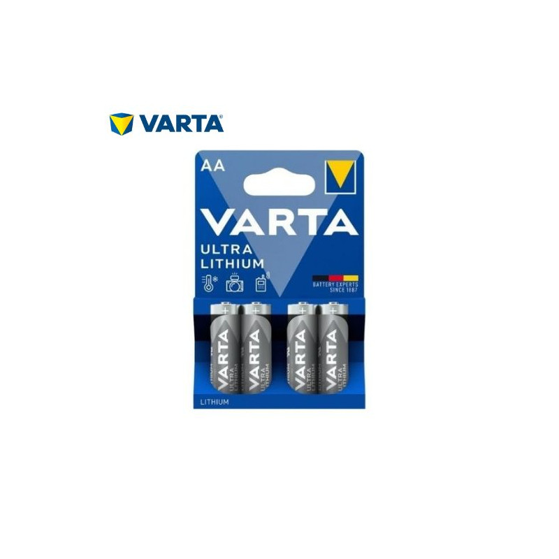 Pila Litio AA 1,5v Profesional Blister 4 pilas VARTA