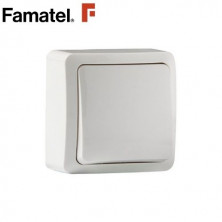 Mecanismo superficie Serie 7000 Conmutador 10A-220V Blanco FAMATEL
