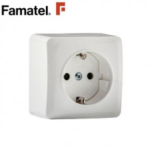 Mecanismo superficie Serie 7000 Base 2P+T 16A-220V Blanco FAMATEL
